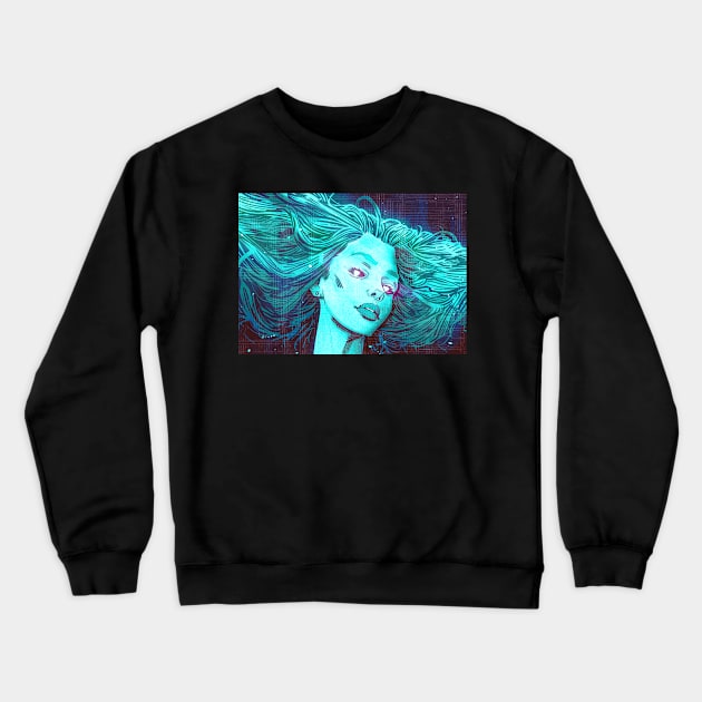 Blue Crewneck Sweatshirt by PissCharming